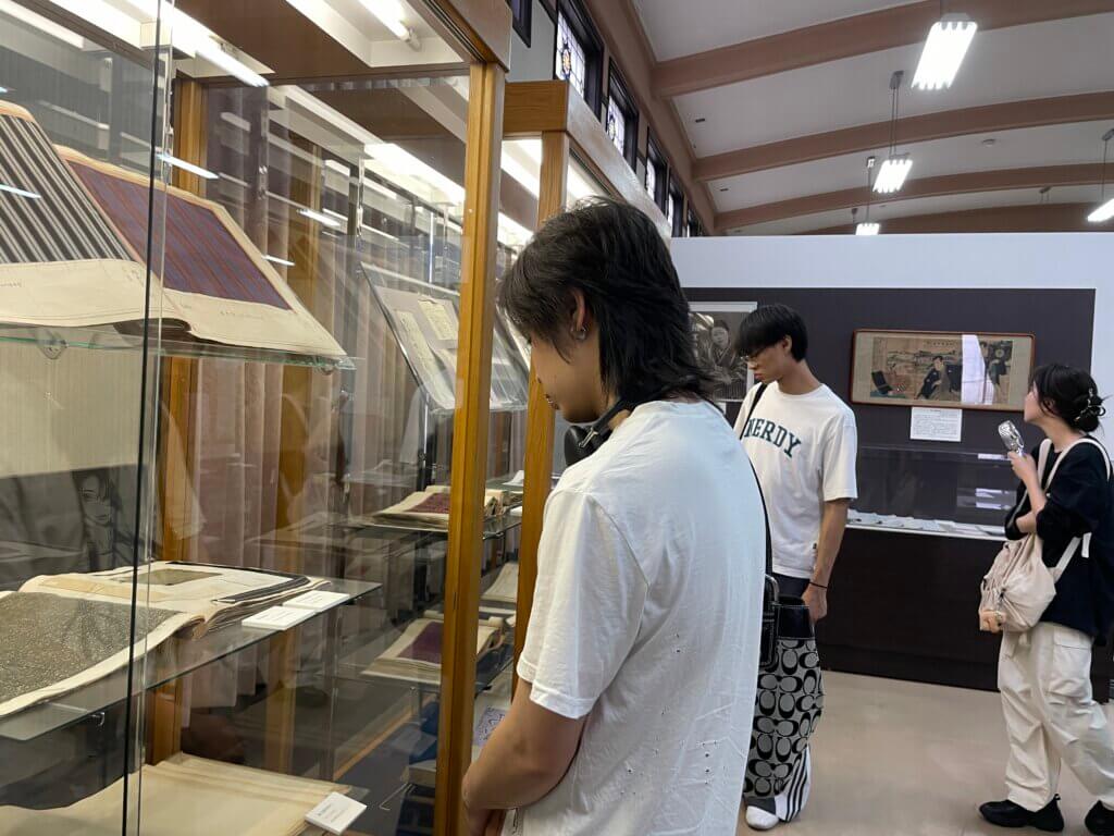 桐生織物記念館 見学の様子
