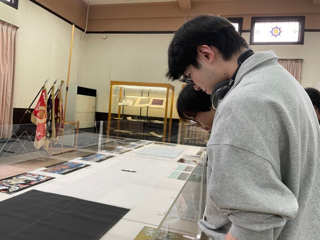 桐生織物記念館 見学の様子