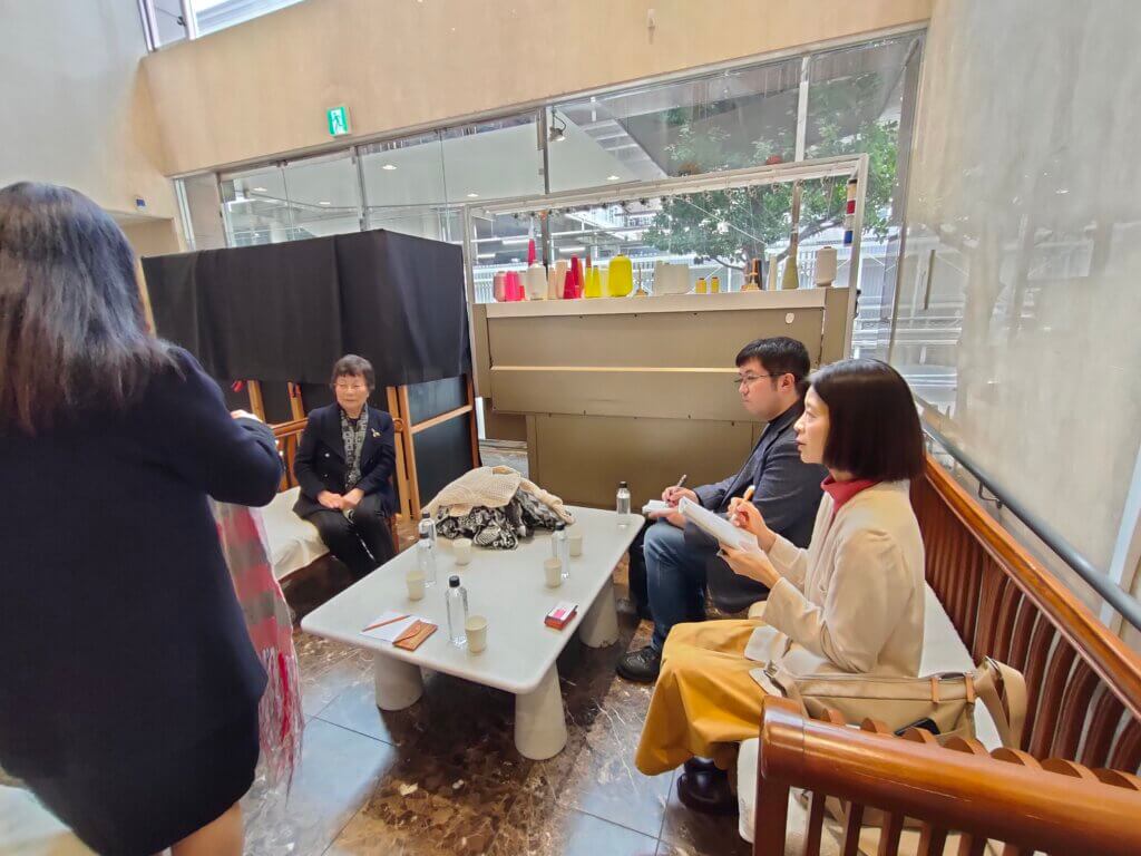 繊研新聞社ニットコース取材